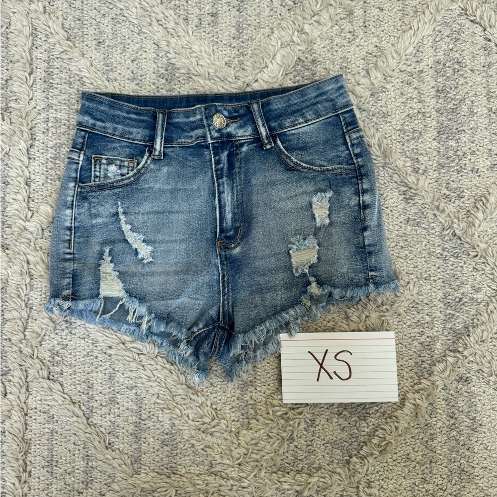 Denim Distressed Women Shorts